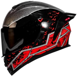 [7502305896386] DC CASCO ZERO BATMAN ROJO M