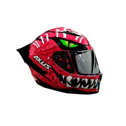 [AC1A-2001-003] CASCO PARA MOTOCICLISTA CERRADO ANGRY RED XL