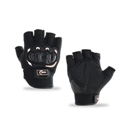 [RS-GUA-17002W-L] GUANTE MEDIO DEDO CON PROTECCION (L, BLANCO)