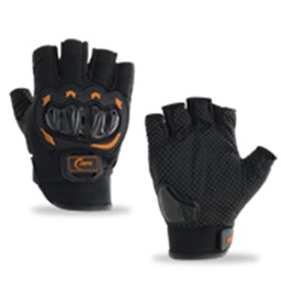 [RS-GUA-17002O-XL] GUANTE MEDIO DEDO CON PROTECCION COLOR NARANJA EXTRA GRANDE