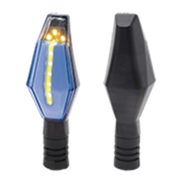 [RS-DIR-0051Y-BU] DIRECCIONAL LED SECUENCIAL TIPO RECTANGULAR AMAR-AZUL UNIVERSAL