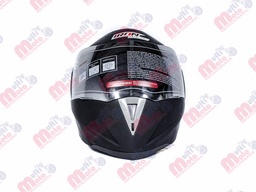 [CAS-7101-1463C] CASCO ABATIBLE IRON RACING DOBLE MICA DOT COLOR LISO NEGRO MATE TALLA L