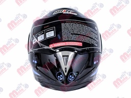 [CAS-7101-1441B] CASCO ABATIBLE IRON RACING DOBLE MICA DOT TAURUS AZUL/NEGRO TALLA M