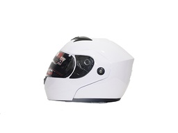[CAS-7101-1424B] CASCO ABATIBLE IRON RACING IR108 DOT BLANCO M
