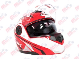 [AC1B-J106-002] CASCO ABATIBLE ROJO/BLANCO