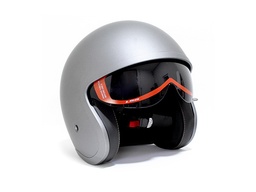 [7102-1580] CASCO ABIERTO LS2 SPITFIRE SOLID M TITANIUM MATE OF599