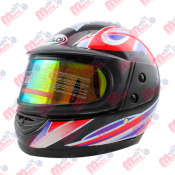 [CAS-7101-1312] CASCO CERRADO BLD-823 NEGRO DOBLE MICA