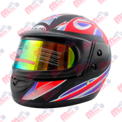 [CAS-7101-1313] CASCO CERRADO BLD-823 NEGRO MATE DOBLE MICA