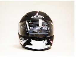 [MOTCS1043] CASCO CERRADO CS-14 COCO NEGRO/ROSA L