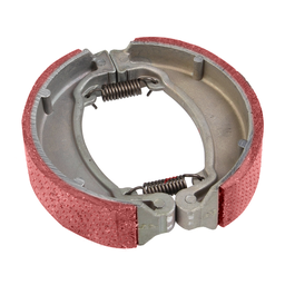 [3000110] ZAPATAS DE FRENO TRASERO MODELOS DM150, FT150G, FT150 GTS, FT 150 GT, TC200, FORZA 150, RC150, FT150G, DT150 SPORT Color Rojo