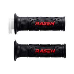 [RS-PUN-10015R] PUÑO DE CAUCHO TIPO OVALO NEGRO CON ROJO