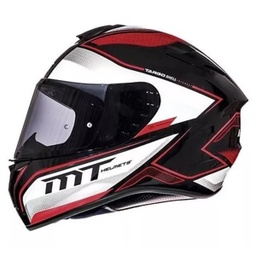 [7103-3073] CASCO CERRADO MT E2205 TARGO INTERACT A1 XL ROJ/PERLA