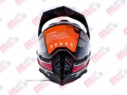 [CAS-7101-1650B] CASCO CROSS IRON RACING-K13 DOT ROJO TALLA M