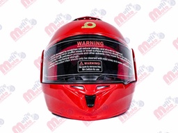 [80-7360] CASCO GHIRA CORAZZA ROJO XG ABATIBLE