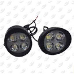 [LUZ-024] LUZ ROUND BLANCA 12 Vcc 7W ESTROBO / ALTA / BAJA