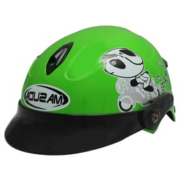 [CAS-7101-1953] CASCO NIÑO 1/2 ABS MSD-508 MOTOCICLISTA VERDE