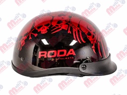 [80-5941] CASCO RODA R2180 CACHUCHA CALAVERA ROJA S