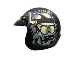 [T50-49L] CASCO T50 LUCKY 13 BLUE LOCO