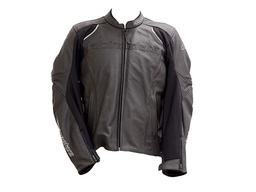 [7602-1425] CHAMARRA DE PIEL DEVON AF NEGRO 54