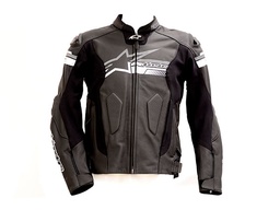 [7602-1458] CHAMARRA DE PIEL FUJI NEGRO 52