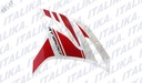 [F13011559-R] CUBIERTA DEL DER SUP BLANCO ROJO RT200 GP 2017