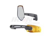 [ESP-4213-0061D-R] ESPEJO P/MOTO YAMAHA FZ-S C/KIT DE TORNILLOS AJUSTABLES A TODAS LAS BASES DORADO