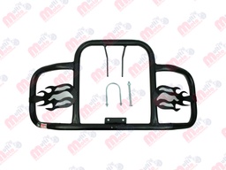 [01-FLMNE-R] DEFENSA UNIVERSAL TIPO FLAMA TUBO 1" CAL. 16 NEGRO)