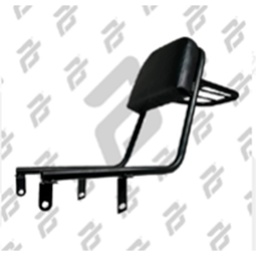 [PAR-037] Respaldo Con Parrilla Portabultos Negro Mate IT TC-200 / IT TC-250 / VN REBELLIAN-250
