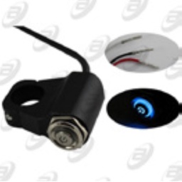 [SWI-B002] SWITCH INTERRUPTOR C/ ABRAZADERA UNIVERSAL C/LUZ 12 Vcc