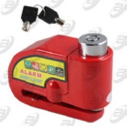 [CDM-008] CANDADO FRENO DE DISCO CON ALARMA  9 Vcc AZUL MOTONETAS Y MOTOS CON FRENOS DE DISCO