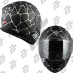 [CAS-CER-H003S] CASCO CERRADO HALF CERTIFICADO DOT SINGLE VISOR SPIDER BLANCO   MATE MICA TRANSPARENTE TALLA CHICO