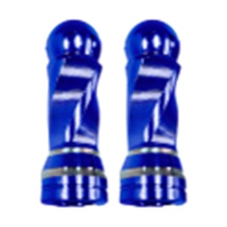 [RS-GRL-12038BU] TAPON DECORATIVO PARA VALVULA EN FORMA RODONDO (AZUL)