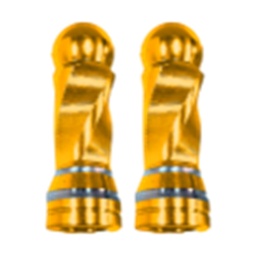 [RS-GRL-12038GD] TAPON DECORATIVO PARA VALVULA EN FORMA RODONDO (DORADO)