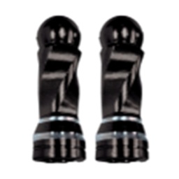 [RS-GRL-12038BK] TAPON DECORATIVO PARA VALVULA EN FORMA RODONDO (NEGRO)