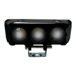 [RS-LED-13126Y-W] FARO AUXILIAR LED TIPO BARRA TRIPLE OJO CON LUZ AMARILLO-BLANCO CON ESTROBO