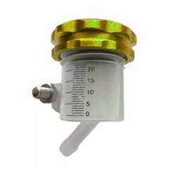 [BOM-1302-0808] VASO DE ACEITE DE BOMBA DE FRENO DE MOTOCICLETA IR0802 DORADO