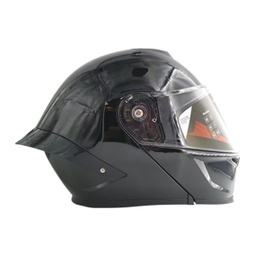 [CAS-ABA-30001L] CASCO DEPORTIVO ABATIBLE NEGRO CON GRIS (L)