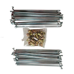 [1520-1043] JUEGO RAYOS NIPLE PROMOTO TRASEROS 36 PIEZAS VENTO CROSSMAX 250 /CROSSMAX 200