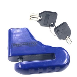 [5124-1034] CANDADO DISCO FRENO PROMOTO ACERO AZUL 5.5MM