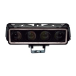 [RS-LED-13129Y-W-W] FARO AUXILIAR LED RECTANGULAR 4 LUPAS CON LUZ FRONTAL BLANCO LUZ AMARILLO-BLANCO 12/80V 24-26W