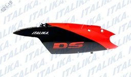 [F13011294] CUBIERTA COLA IZQ NARANJA NEGRO DS150